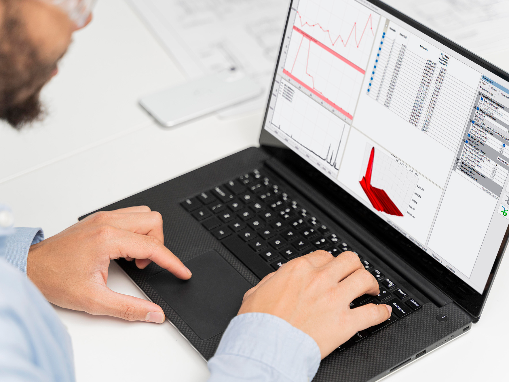  Modul für panorama's Reaktionskontrolle auf einem Laptop